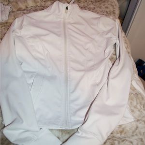 Activewear body shaping white zip up